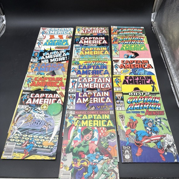 Marvel Other - Marvel Captain America Comic Book Lot‎ 18 Issues Mixed Good Bronze Copper Age